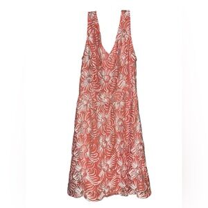 Liuttans Women’s Cocktail Formal Tea Evening Dress large Knee High salmon White.